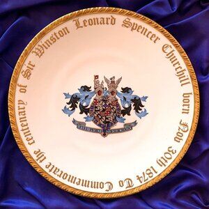Paragon Limited Edition Plate The Century of the Birth of Sir Winston Churchill